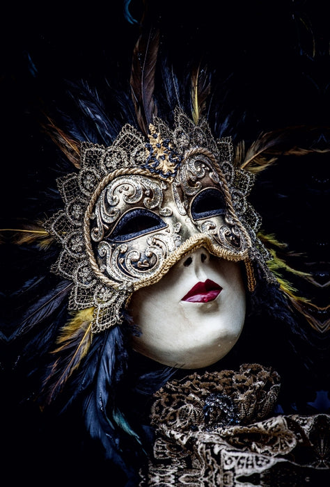 Premium Textil-Leinwand Premium Textil-Leinwand 80 cm x 120 cm  hoch Karneval der Masken