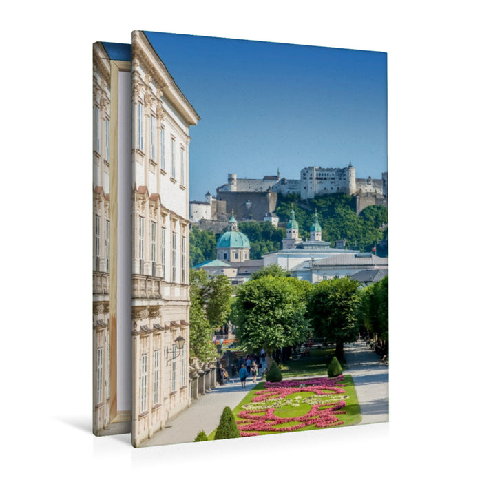 Premium Textil-Leinwand Premium Textil-Leinwand 80 cm x 120 cm  hoch SALZBURG Grandioser Blick auf die Festung Hohensalzburg