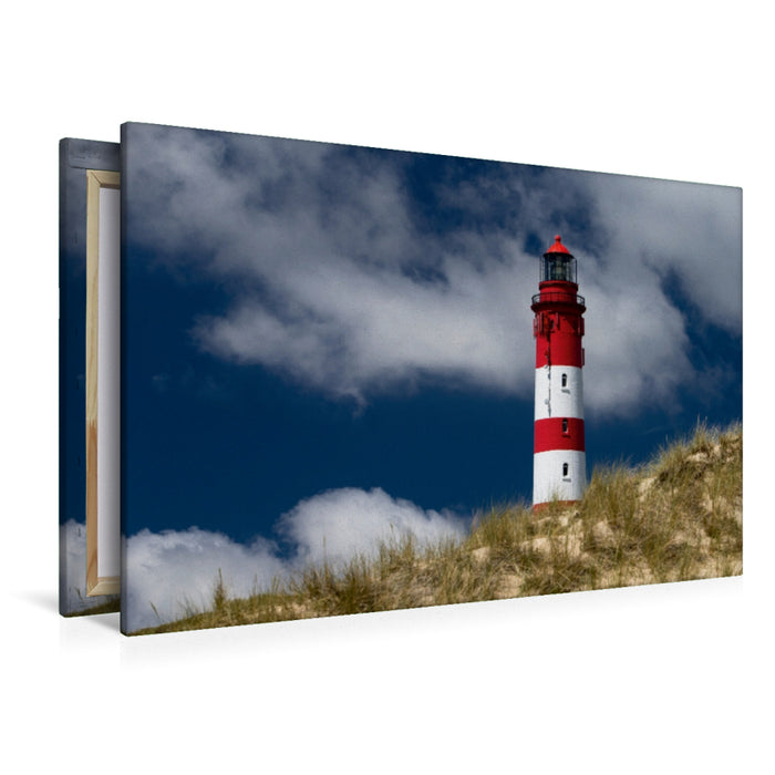 Toile textile premium Toile textile premium 120 cm x 80 cm paysage Phare d'Amrum 