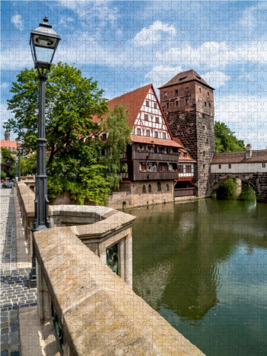 NÜRNBERG Blick von der Maxbrücke zum Henkersteg - CALVENDO Foto-Puzzle - calvendoverlag 29.99