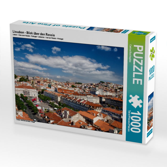 Lissabon - Blick über den Rossio - CALVENDO Foto-Puzzle - calvendoverlag 29.99