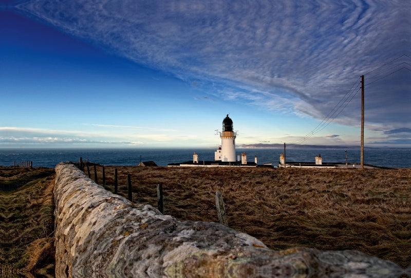 Toile textile haut de gamme Toile textile haut de gamme 120 cm x 80 cm paysage Écosse, Caithness, Dunnet Head 