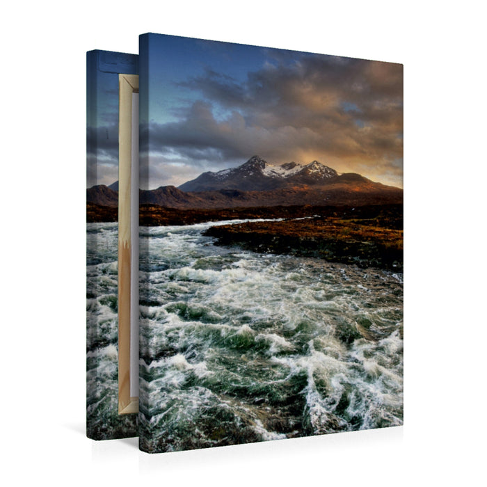 Premium Textil-Leinwand Premium Textil-Leinwand 50 cm x 75 cm hoch Isle of Skye, Schottland