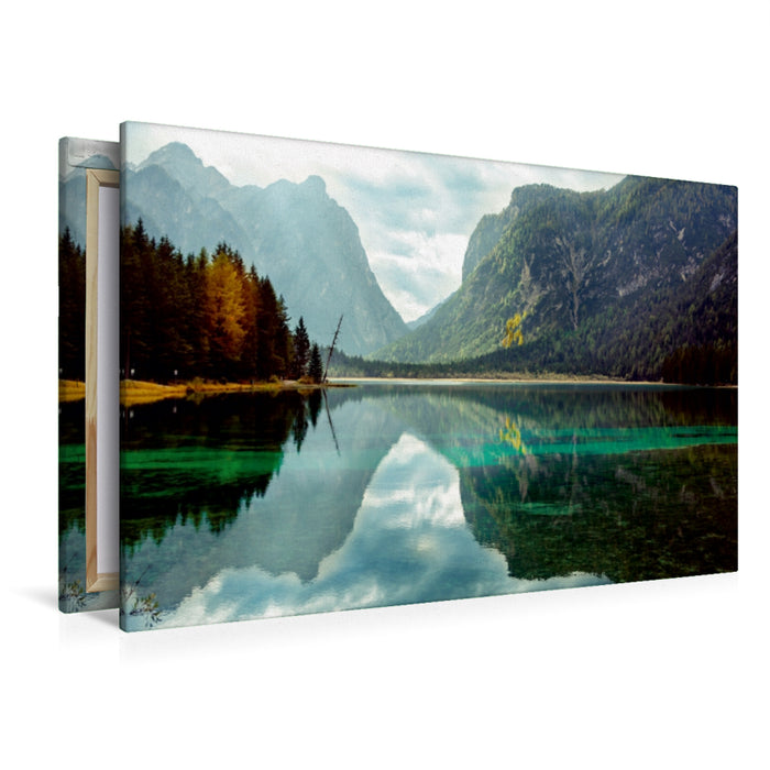 Premium Textil-Leinwand Premium Textil-Leinwand 120 cm x 80 cm quer Ein Motiv aus dem Kalender Dolomiten - Rundreise um Drei Zinnen