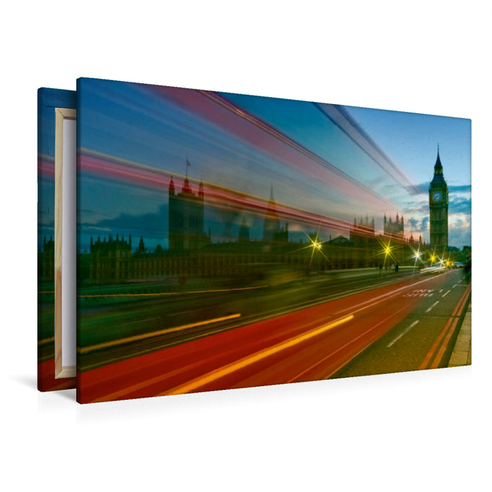 Premium Textil-Leinwand Premium Textil-Leinwand 120 cm x 80 cm quer LONDON Houses of Parliament