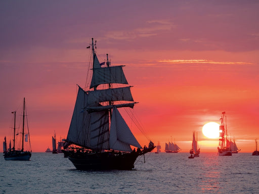 Windjammer auf der Ostsee im Abendlicht - CALVENDO Foto-Puzzle - calvendoverlag 29.99