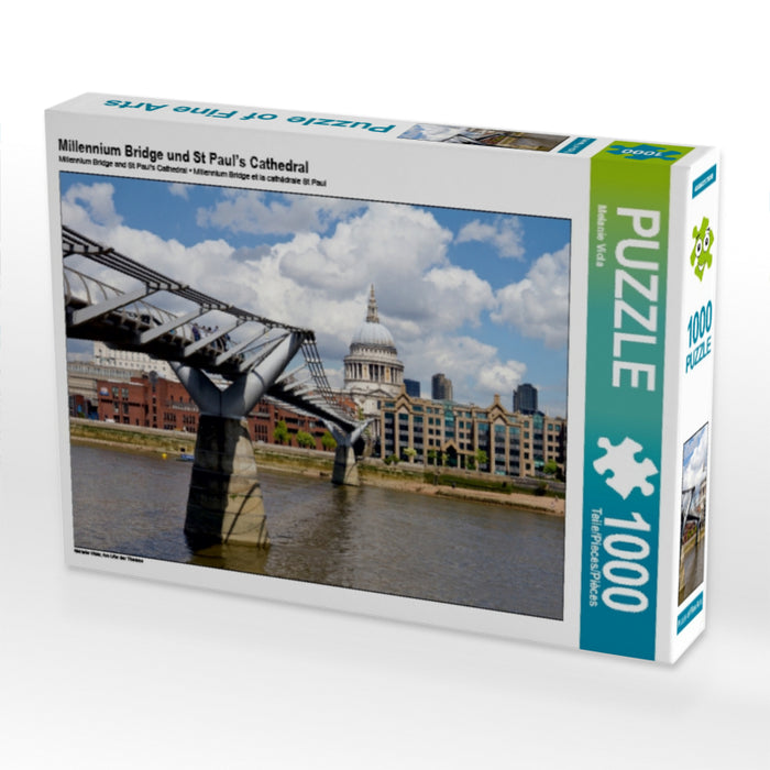 Millennium Bridge und St Paul’s Cathedral - CALVENDO Foto-Puzzle - calvendoverlag 29.99