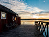 Holzhütte im Sonnenaufgang - CALVENDO Foto-Puzzle - calvendoverlag 29.99