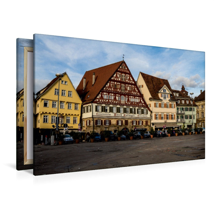 Premium Textil-Leinwand Premium Textil-Leinwand 120 cm x 80 cm quer Esslingen am Neckar