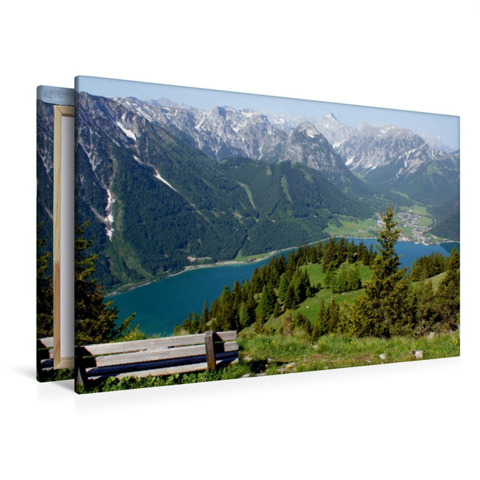 Toile textile haut de gamme Toile textile haut de gamme 120 cm x 80 cm vue paysage sur le lac Achensee