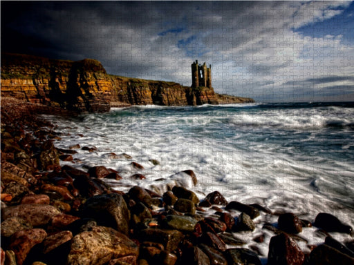 Keiss Castle, Wick, Caithness, Schottland - CALVENDO Foto-Puzzle - calvendoverlag 29.99