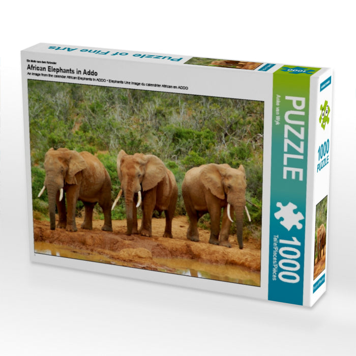 African Elephants in Addo - CALVENDO Foto-Puzzle - calvendoverlag 29.99