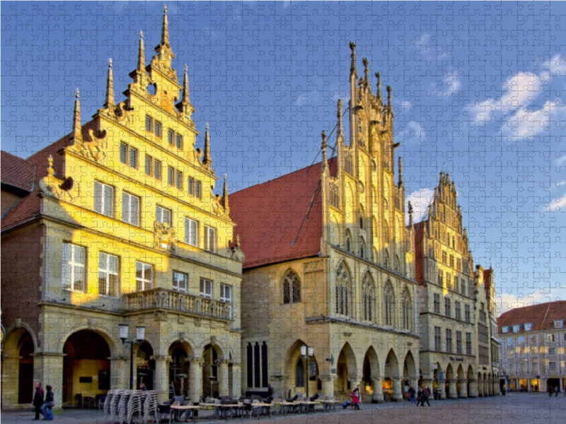 Das Rathaus, ein gotischer Bau aus der Mitte des 14. Jahrhunderts - CALVENDO Foto-Puzzle - calvendoverlag 29.99