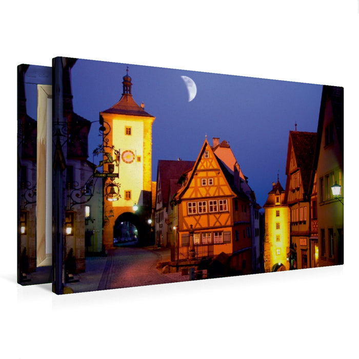 Premium Textil-Leinwand Premium Textil-Leinwand 75 cm x 50 cm quer Ein Motiv aus dem Kalender Rothenburg o.d.T. im Fokus