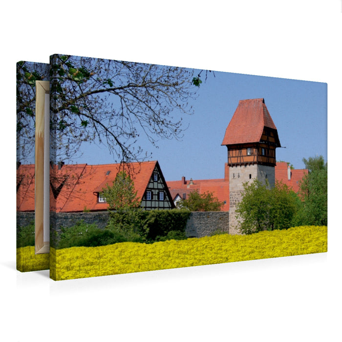 Premium Textil-Leinwand Premium Textil-Leinwand 75 cm x 50 cm quer Ein Motiv aus dem Kalender Dinkelsbühl, Geburtstagskalender