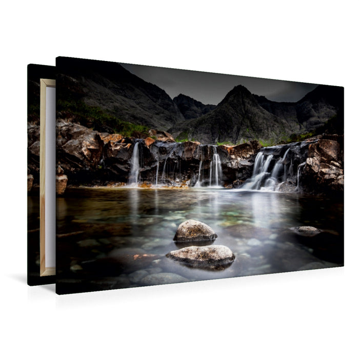 Premium Textil-Leinwand Premium Textil-Leinwand 120 cm x 80 cm quer Fairy Pools  Glen Brittle  Isle of Skye