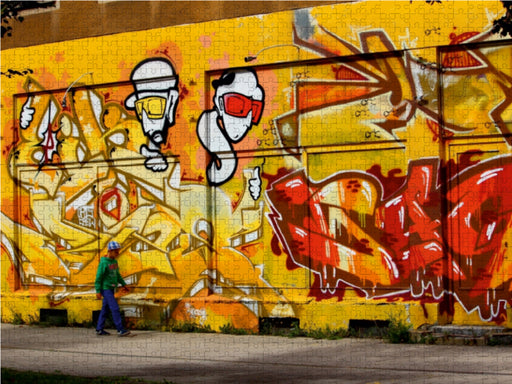 Graffiti auf dem Brühl in Chemnitz - CALVENDO Foto-Puzzle - calvendoverlag 29.99