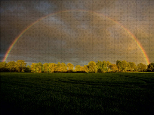 Regenbogen in Klein Wesenberg - CALVENDO Foto-Puzzle - calvendoverlag 29.99