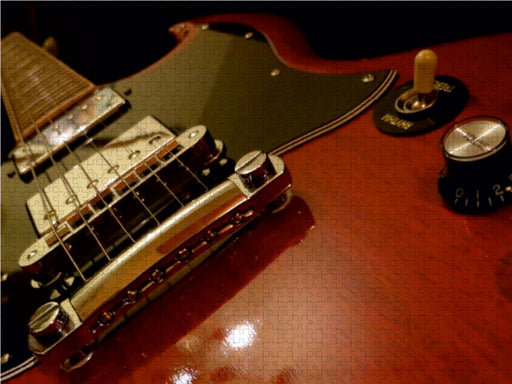 Rote E-Gitarre - Closeup - CALVENDO Foto-Puzzle - calvendoverlag 29.99
