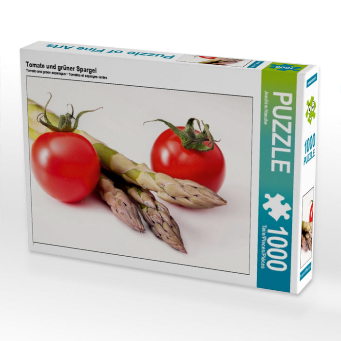 Tomate und grüner Spargel - CALVENDO Foto-Puzzle - calvendoverlag 29.99