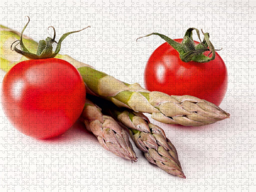 Tomate und grüner Spargel - CALVENDO Foto-Puzzle - calvendoverlag 29.99