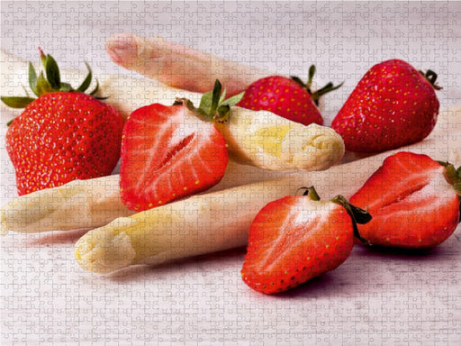 Erdbeeren an Spargel - CALVENDO Foto-Puzzle - calvendoverlag 29.99