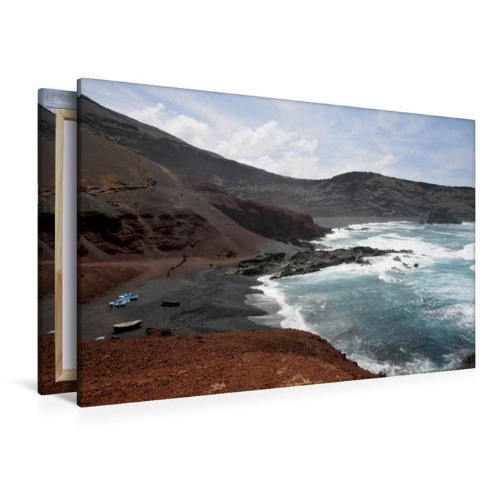 Premium Textil-Leinwand Premium Textil-Leinwand 120 cm x 80 cm quer Lanzarote, Spanien