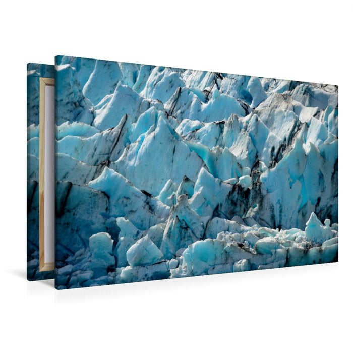 Premium Textil-Leinwand Premium Textil-Leinwand 120 cm x 80 cm quer Portage Gletscher im Detail