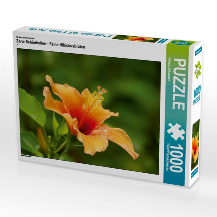 Zarte Schönheiten - Feine Hibiskusblüten - CALVENDO Foto-Puzzle - calvendoverlag 29.99