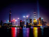 Fantastische Skyline mit Shanghai Pearl Tower bei Nacht - CALVENDO Foto-Puzzle - calvendoverlag 29.99