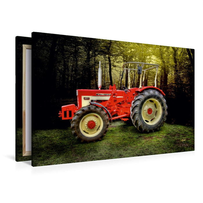 Toile textile premium Toile textile premium 120 cm x 80 cm paysage tracteur vintage McCormick 
