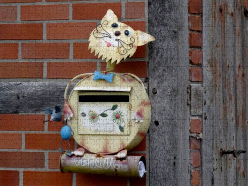 Briefkasten-Katze - CALVENDO Foto-Puzzle - calvendoverlag 29.99