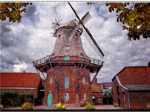 Windmühle in Jever, Friesland - CALVENDO Foto-Puzzle - calvendoverlag 29.99
