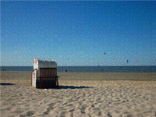Strandkorb an der Nordsee - CALVENDO Foto-Puzzle - calvendoverlag 29.99