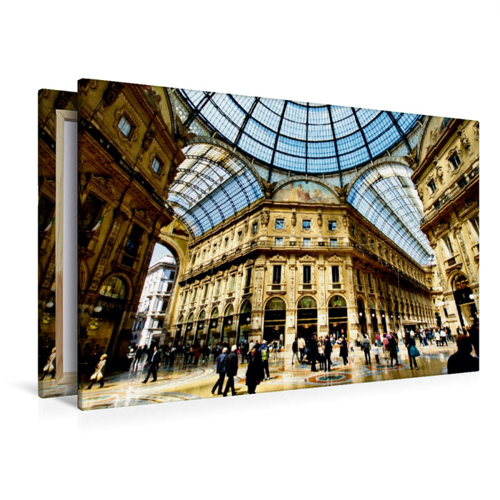 Premium Textil-Leinwand Premium Textil-Leinwand 120 cm x 80 cm quer Galleria Vittorio Emanuele II