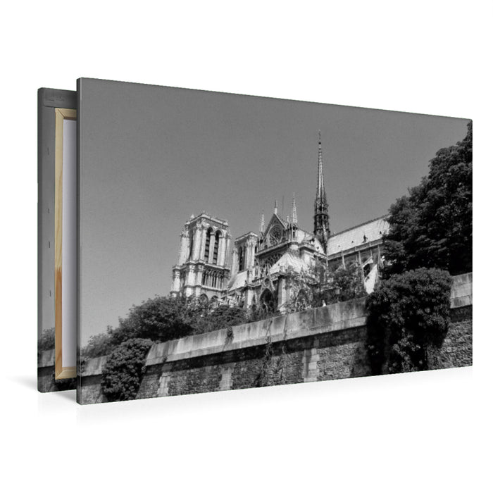 Premium Textil-Leinwand Premium Textil-Leinwand 120 cm x 80 cm quer Notre Dame in Pais