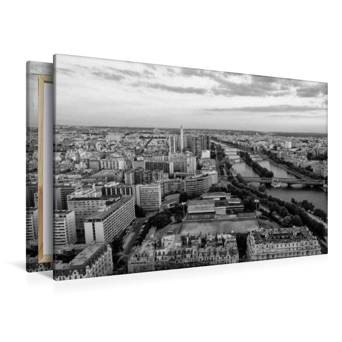Toile textile premium Toile textile premium 120 cm x 80 cm paysage Paris sur Seine