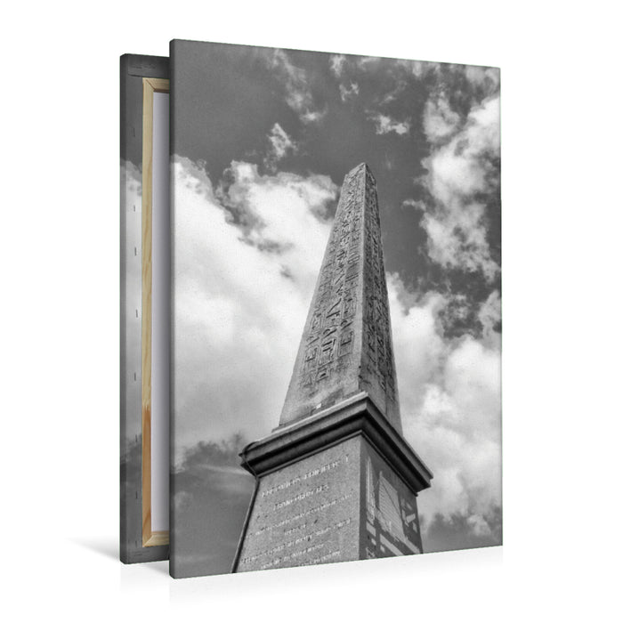 Premium Textil-Leinwand Premium Textil-Leinwand 80 cm x 120 cm  hoch Obelisk von Luxor in Paris