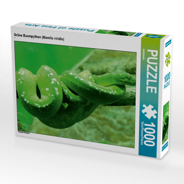 Grüne Baumpython (Morelia viridis) - CALVENDO Foto-Puzzle - calvendoverlag 29.99