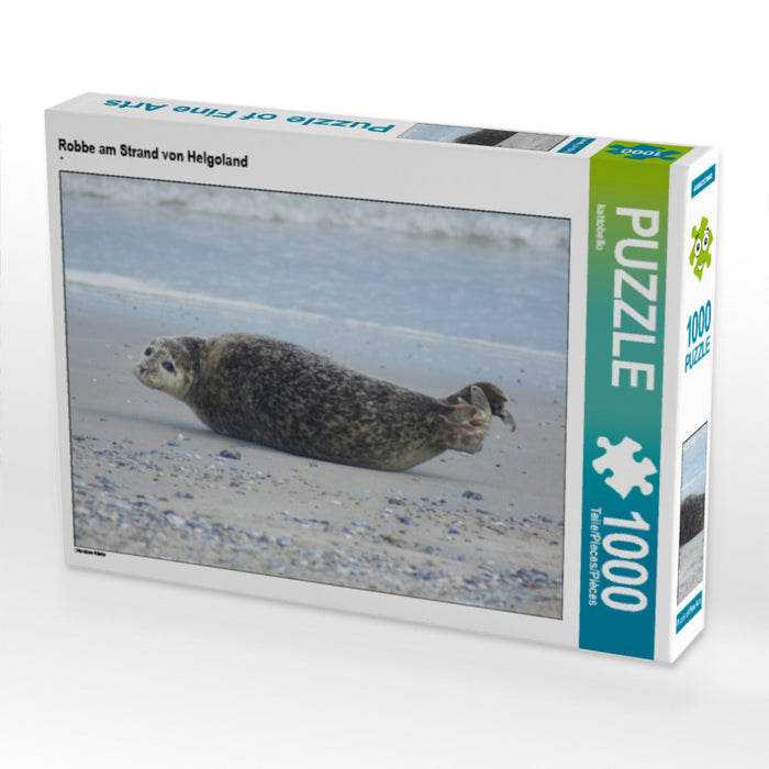 Robbe am Strand von Helgoland - CALVENDO Foto-Puzzle - calvendoverlag 29.99