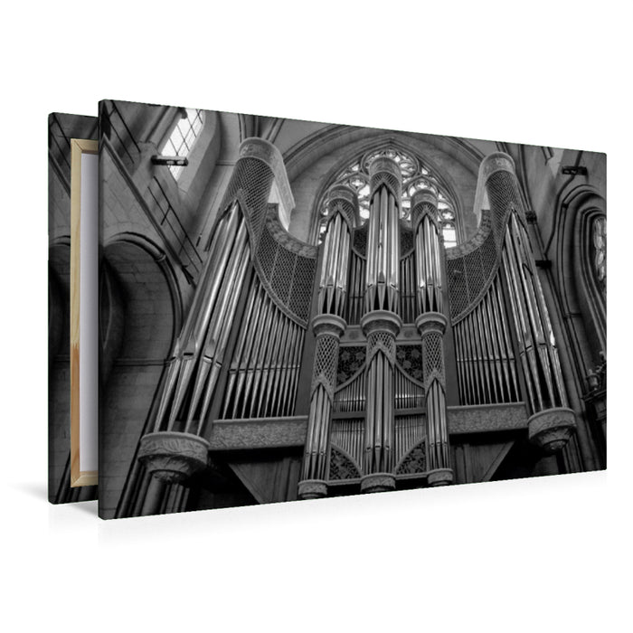 Premium Textil-Leinwand Premium Textil-Leinwand 120 cm x 80 cm quer Orgel im St. Paulus Dom