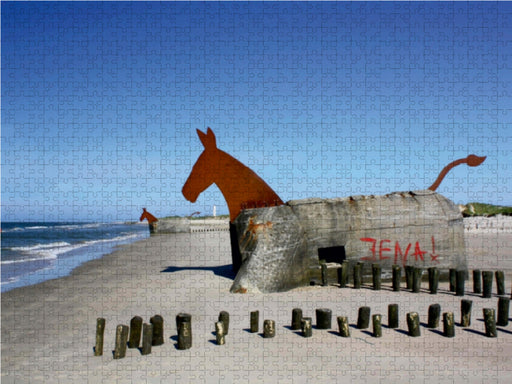 Am Strand von Blåvand (Blavand) - CALVENDO Foto-Puzzle - calvendoverlag 29.99