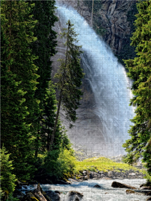 Krimmler Wasserfälle im Salzburger Land (Österreich) - CALVENDO Foto-Puzzle - calvendoverlag 29.99
