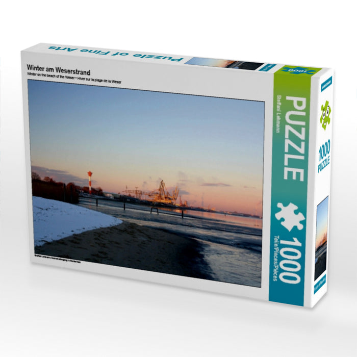 Winter am Weserstrand - CALVENDO Foto-Puzzle - calvendoverlag 29.99