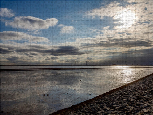 Wolken über dem Dollart in Ostfriesland - CALVENDO Foto-Puzzle - calvendoverlag 29.99