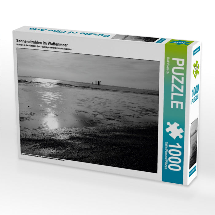 Sonnenstrahlen im Wattenmeer - CALVENDO Foto-Puzzle - calvendoverlag 29.99