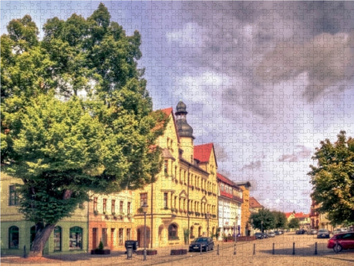 Blick zum Rathaus Hettstedt - CALVENDO Foto-Puzzle - calvendoverlag 29.99