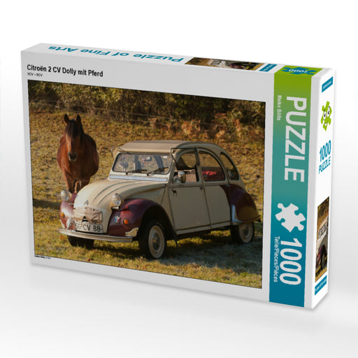 Citroën 2 CV Dolly mit Pferd - CALVENDO Foto-Puzzle - calvendoverlag 29.99