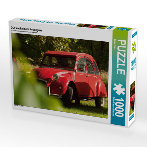 2CV nach einem Regenguss - CALVENDO Foto-Puzzle - calvendoverlag 29.99