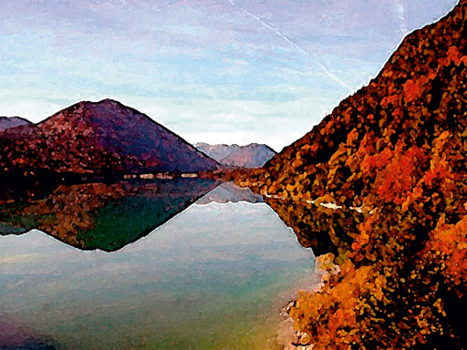 Sylvensteinstausee im Isarwinkel - CALVENDO Foto-Puzzle - calvendoverlag 29.99